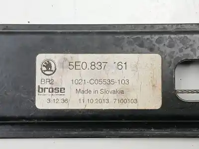 Second-hand car spare part driver left window regulator for skoda octavia iii combi (5e5, 5e6) 1.8 tsi oem iam references 5e0837461 5q0959801b 