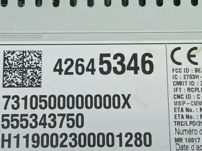 Автозапчастина б/у аудіо система / радіо cd для opel astra k (b16) 1.6 cdti (68) посилання на oem iam 42645346  