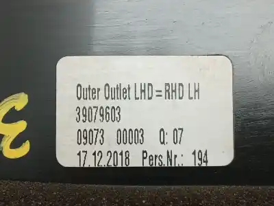 Автозапчасти б/у аэрационная решетка за opel astra k (b16) 1.6 cdti (68) ссылки oem iam 39079603  