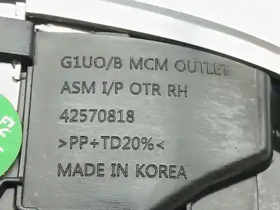 Автозапчастина б/у аераційна решіта для opel mokka / mokka x (j13) 1.4 (_76) посилання на oem iam 42570818  