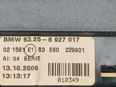 Peça sobressalente para automóvel em segunda mão farolim de travão central por bmw 5 (e60) 530 d referências oem iam 63256927017  
