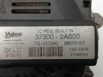 Second-hand car spare part alternator for kia cee´d drive oem iam references 373002a600 tg12c090 