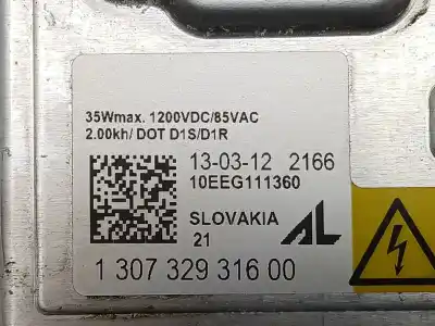 Second-hand car spare part xenon headlights control unit  for opel zafira tourer c (p12) 2.0 cdti (75) oem iam references 130732931600   Second-hand car spare part xenon headlights control unit  for opel zafira tourer c (p12) 2.0 cdti (75) oem iam references 130732931600
