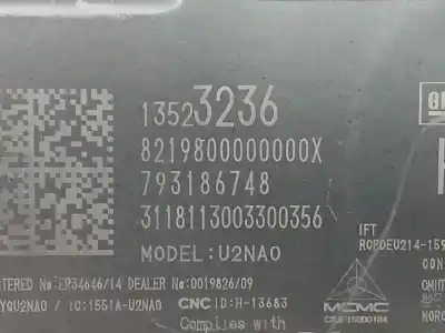 Peça sobressalente para automóvel em segunda mão módulo eletrônico por opel mokka / mokka x (j13) 1.4 (_76) referências oem iam 13523236  