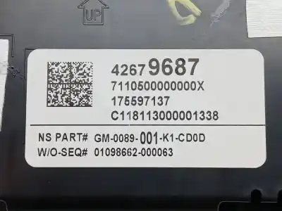 Second-hand car spare part dashboard for opel mokka / mokka x (j13) 1.4 (_76) oem iam references 42679687  