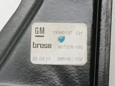 Second-hand car spare part driver left window regulator for opel zafira tourer c (p12) 2.0 cdti (75) oem iam references 13260137 20951581  Second-hand car spare part driver left window regulator for opel zafira tourer c (p12) 2.0 cdti (75) oem iam references 13260137 20951581