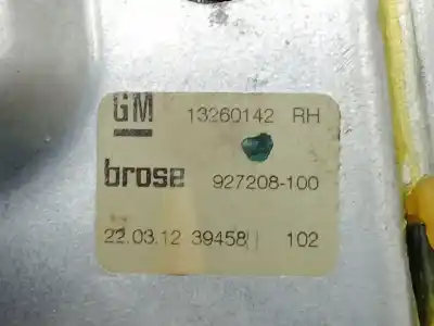 Second-hand car spare part rear right window regulator for opel zafira tourer c (p12) 2.0 cdti (75) oem iam references 13260142 910280103  Second-hand car spare part rear right window regulator for opel zafira tourer c (p12) 2.0 cdti (75) oem iam references 13260142 910280103