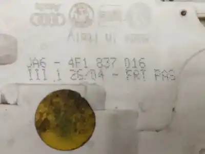 Peça sobressalente para automóvel em segunda mão fechadura da porta dianteira direita por audi a6 berlina (4f2) 3.0 tdi quattro (171kw) referências oem iam 4f1837016  