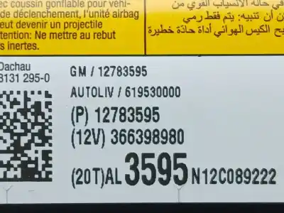 Автозапчастина б/у передня права подушка безопасности для opel zafira tourer c (p12) 2.0 cdti (75) посилання на oem iam 12783595   Автозапчастина б/у передня права подушка безопасности для opel zafira tourer c (p12) 2.0 cdti (75) посилання на oem iam 12783595