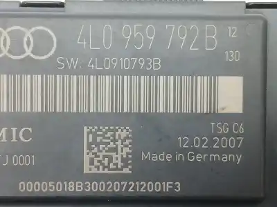 Second-hand car spare part electronic module for audi q7 (4lb) 3.0 tdi quattro oem iam references 4l0959792b 4l0910793b 