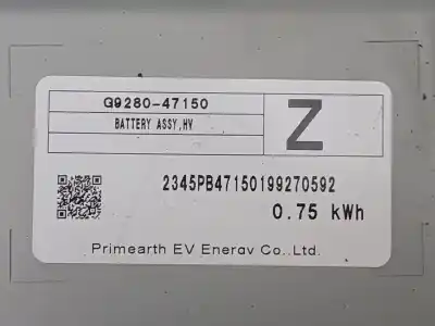 Second-hand car spare part battery for toyota corolla fastback (_e21_) 1.8 hybrid (zwe211) oem iam references g928047150  