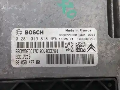 Second-hand car spare part ecu engine control for citroen c3 collection oem iam references 9805947780 9666729680 