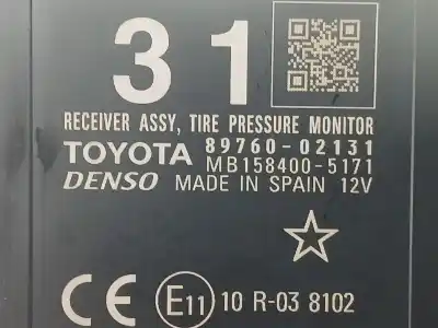 Second-hand car spare part electronic module for toyota auris (_e18_) 1.2 (nre185_) oem iam references 8976002131 mb1584005171 
