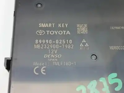 Peça sobressalente para automóvel em segunda mão módulo eletrônico por toyota corolla fastback (_e21_) 1.8 hybrid (zwe211) referências oem iam 8999002510 mb2329007982 