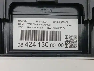 Second-hand car spare part dashboard for citroen berlingo (er_, ec_) 1.5 bluehdi 100 oem iam references 9842413080  