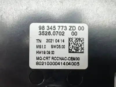Second-hand car spare part multifunction display for citroen berlingo (er_, ec_) 1.5 bluehdi 100 oem iam references 98345773zd  