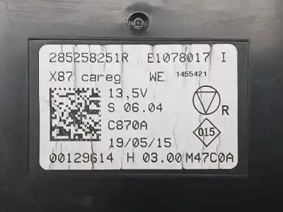 Pezzo di ricambio per auto di seconda mano modulo elettronico per renault captur dynamique riferimenti oem iam 285258251r  