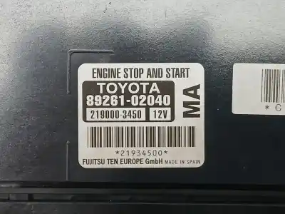 Second-hand car spare part electronic module for toyota auris (_e18_) 1.2 (nre185_) oem iam references 8926102040 2190003450 