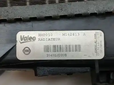 Автозапчастина б/у водяний радіатор для nissan qashqai / qashqai +2 i (j10, nj10, jj10e) 2.0 a las 4 ruedas посилання на oem iam 21410jd20b m142613a  Автозапчастина б/у водяний радіатор для nissan qashqai / qashqai +2 i (j10, nj10, jj10e) 2.0 a las 4 ruedas посилання на oem iam 21410jd20b m142613a