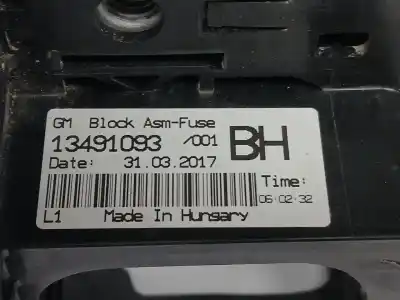 İkinci el araba yedek parçası röle/sigorta kutusu için opel corsa e (x15) 1.3 cdti (08, 68) oem iam referansları 13491093  