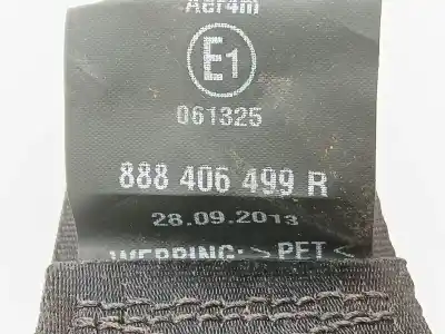 Автозапчастина б/у задній правий ремін безпеки для renault captur i (j5_, h5_) 0.9 tce 90 посилання на oem iam 888406499r  