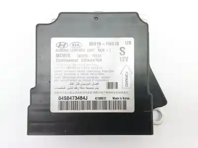 Second-hand car spare part airbag kit for kia rio iii (ub) 1.1 crdi oem iam references 847101w100hu 845301w000 959101w510