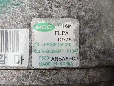 Peça sobressalente para automóvel em segunda mão compressor de ar condicionado a/a a/c por hyundai i30 classic referências oem iam f500an8aa03  