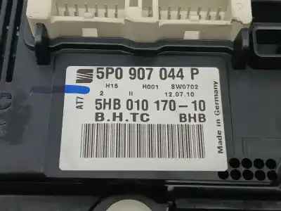 Peça sobressalente para automóvel em segunda mão comando de sofagem (chauffage / ar condicionado) por seat leon (1p1) 1.4 tsi referências oem iam 5p0907044p 5hb01017010 