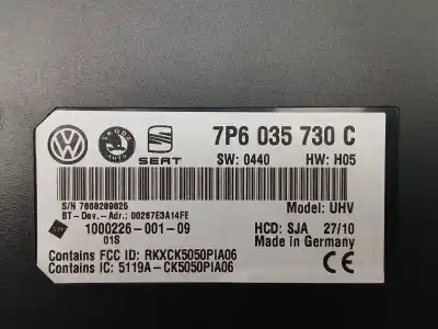 Second-hand car spare part electronic module for seat leon (1p1) 1.4 tsi oem iam references 7p6035730c  