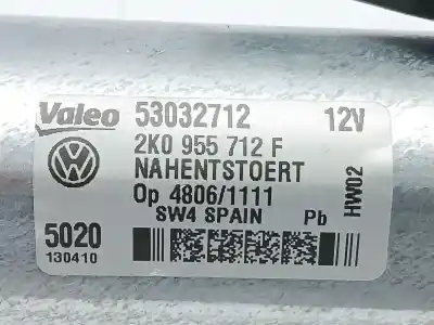Автозапчастина б/у двигатель заднього склоочисника для volkswagen caddy alltrack furgoneta/monovolumen (saa) 2.0 tdi посилання на oem iam 2k0955712f 53032712 