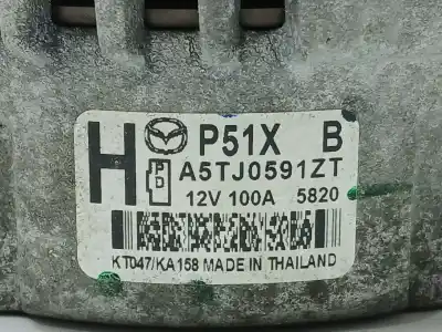 Автозапчастина б/у генератор для mazda cx-3 (dk) 2.0 skyactiv-g (dk5w, dk6w) посилання на oem iam a5tj0591zt  