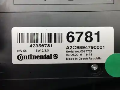 Second-hand car spare part multifunction switch for opel mokka / mokka x (j13) 1.6 cdti (_76) oem iam references 42356781 a2c9894790001 