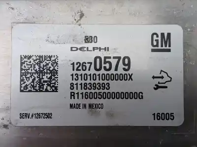 Автозапчасти б/у блок управления двигателем за opel astra k (b16) 1.6 turbo (68) ссылки oem iam 12670579 811839393 