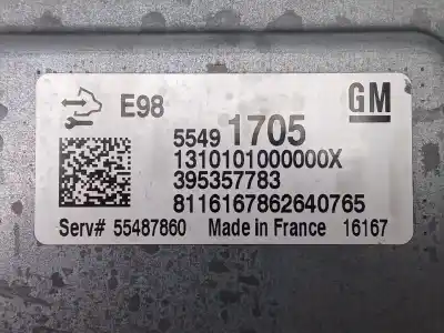 Автозапчастина б/у ебу контролер двигуна для opel mokka / mokka x (j13) 1.6 cdti (_76) посилання на oem iam 55491705 395357783 
