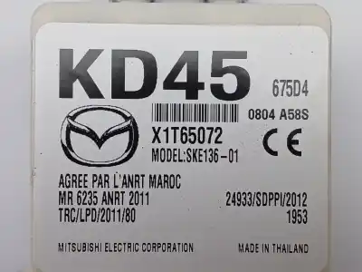 Автозапчастина б/у електронний модуль для mazda cx-3 (dk) 2.0 skyactiv-g (dk5w, dk6w) посилання на oem iam kd45675d4 x1t65072 