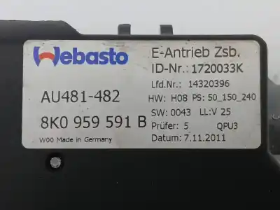 Автозапчасти б/у электродвигатель крыши за audi a4 allroad b8 (8kh) 2.0 tdi quattro ссылки oem iam 8k0959591b au481482 