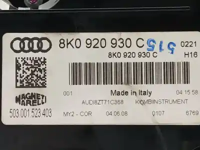 Автозапчасти б/у приборная доска за audi a4 allroad b8 (8kh) 2.0 tdi quattro ссылки oem iam 8k0920930c 503001523403 