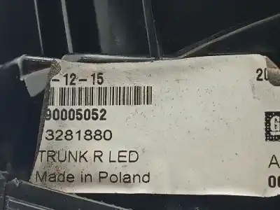 Автозапчасти б/у внутренний правый задний фонарь за opel astra k (b16) 1.6 turbo (68) ссылки oem iam 13281880  