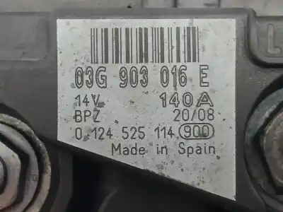 Автозапчастина б/у генератор для audi a4 allroad b8 (8kh) 2.0 tdi quattro посилання на oem iam 03g903016e 0124525114 