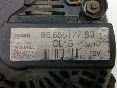 Pezzo di ricambio per auto di seconda mano alternatore per citroen c3 ii (sc_) 1.4 hdi 70 (sc8hzc, sc8hr0, sc8hp4) riferimenti oem iam 9665617780 2605546a tg15c134