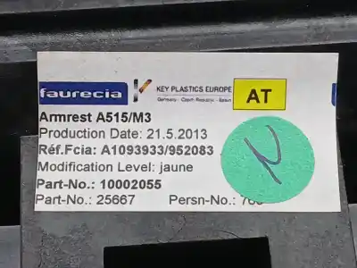 Pezzo di ricambio per auto di seconda mano bracciolo centrale per citroen c3 collection riferimenti oem iam a1093933  