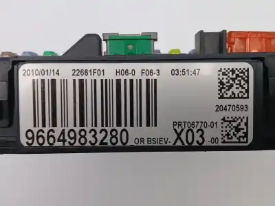 Pezzo di ricambio per auto di seconda mano scatola relè/fusibili per citroen c3 ii (sc_) 1.4 hdi 70 (sc8hzc, sc8hr0, sc8hp4) riferimenti oem iam 9664983280  