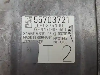Peça sobressalente para automóvel em segunda mão compressor de ar condicionado a/a a/c por opel corsa d (s07) 1.3 cdti (l08, l68) referências oem iam 55703721 5e5275400 ge4471905551