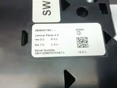 Автозапчасти б/у климат-контроль за renault megane iv fastback (b9a/m/n_) 1.5 dci 90 (b9a1) ссылки oem iam 280900715r  