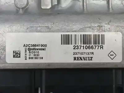 Автозапчастина б/у ебу контролер двигуна для renault megane iv fastback (b9a/m/n_) 1.5 dci 90 (b9a1) посилання на oem iam 237106677r 237107137r a2c38641900