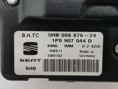 Peça sobressalente para automóvel em segunda mão comando de sofagem (chauffage / ar condicionado) por seat leon (1p1) 1.9 tdi referências oem iam 1p0907044d 5hb00887624 
