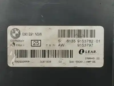 Second-hand car spare part electronic module for bmw 3 (e90) 318 d oem iam references 6135915378201 61359153782 