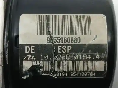 Автозапчастина б/у абс для peugeot 206 fastback (2a/c) 1.6 hdi 110 посилання на oem iam 9655960880 10020601944 10096011503