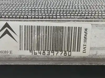 Автозапчастина б/у водяний радіатор для peugeot 206 fastback (2a/c) 1.6 hdi 110 посилання на oem iam 9648397780  