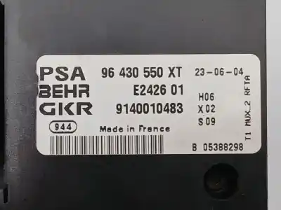 Peça sobressalente para automóvel em segunda mão comando de sofagem (chauffage / ar condicionado) por peugeot 206 fastback (2a/c) 1.6 hdi 110 referências oem iam 96430550xt e242601 9140010483